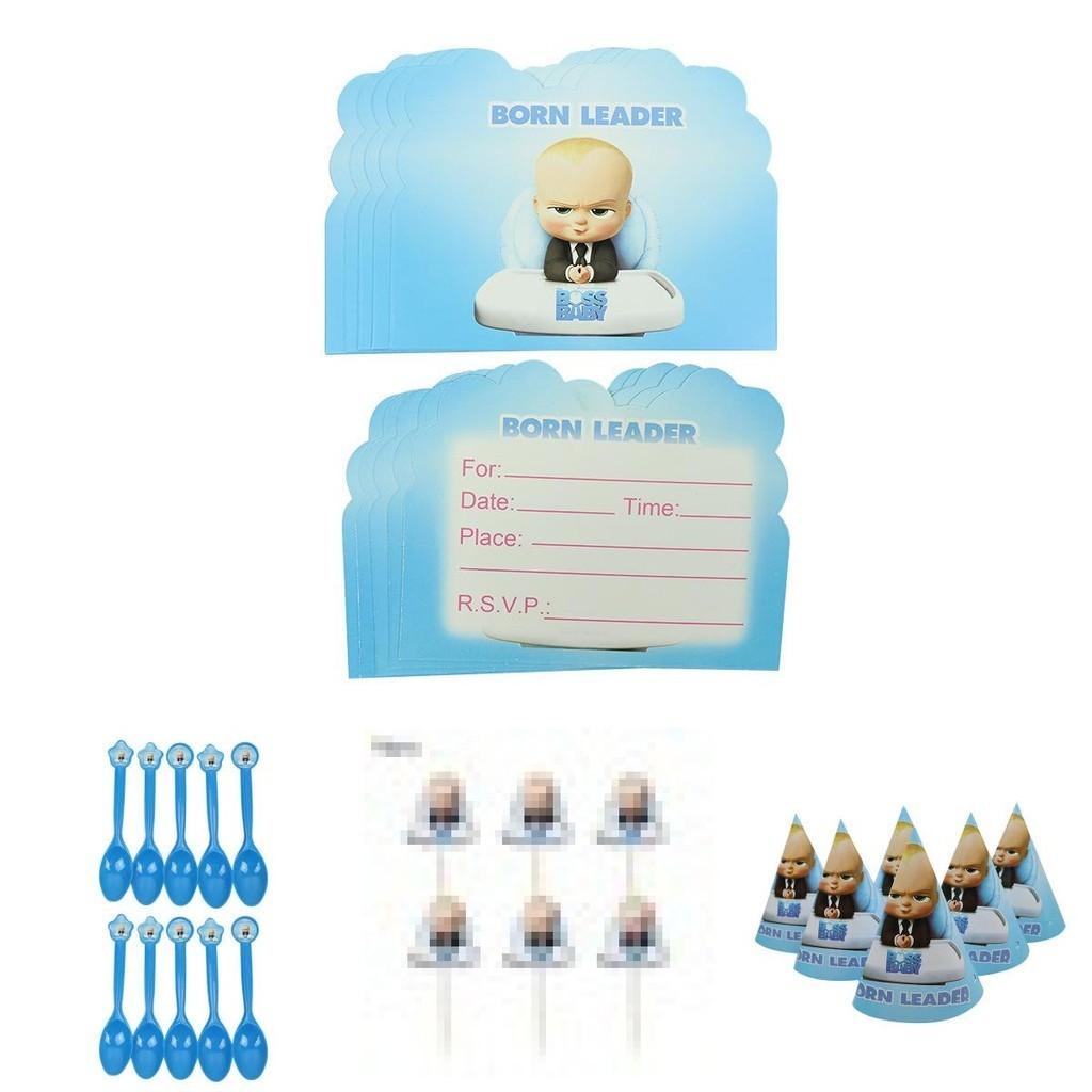 Boss Baby Themed Party Supplies Delightful Tableware Plates Cups And Banner