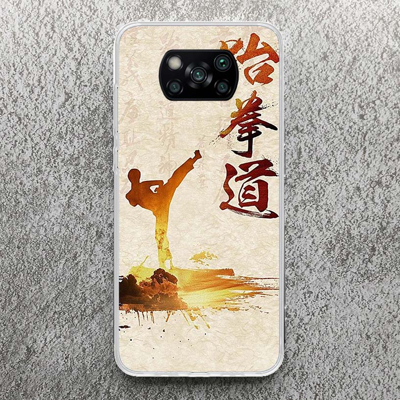 

Kungfu Taekwondo Print Soft Case for Xiaomi Poco X7 X6 X5 X4 X3 Nfc Phone Shell F7 Ultra F6 F5 Pro F4 GT M6 M5S M3 Pattern Cover Xiaomi Poco F7
