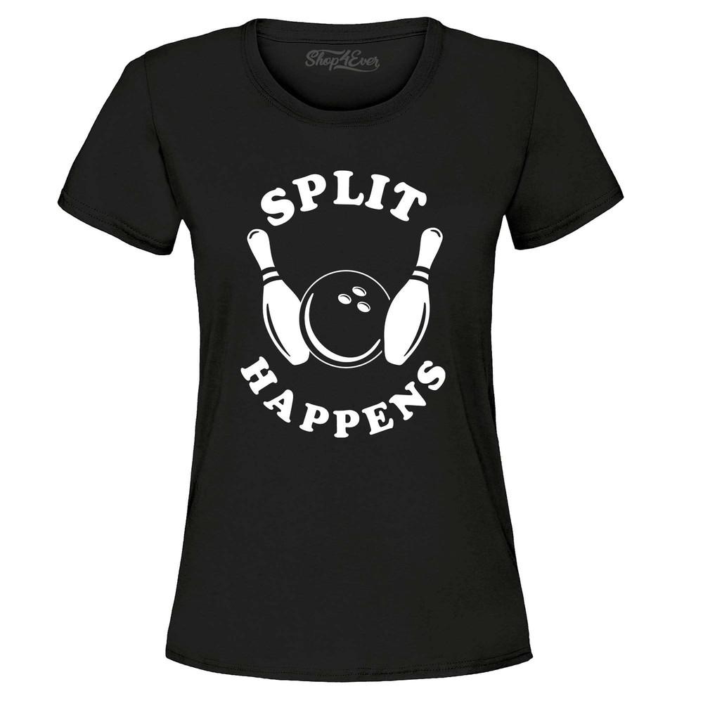 

Split Happens Bowling Women s T-Shirt Bowler Shirt 2XL