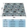 The Scottish Terrier Fleece Throw Blanket Scottie Dog Tartan Skye Blanket for Bedding Car Super Soft Bedroom Quilt