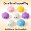 1pc Rainbow Color Decompression Squeeze Fidget Steamed Stuffed Bun Squishy Pinch  Relaxation Tool