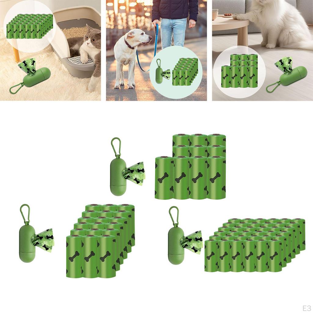 Hundekotbeutel, auslaufsichere Nachfüllrollen für Tierabfälle, für Hunde und Katzen, 10 Stück