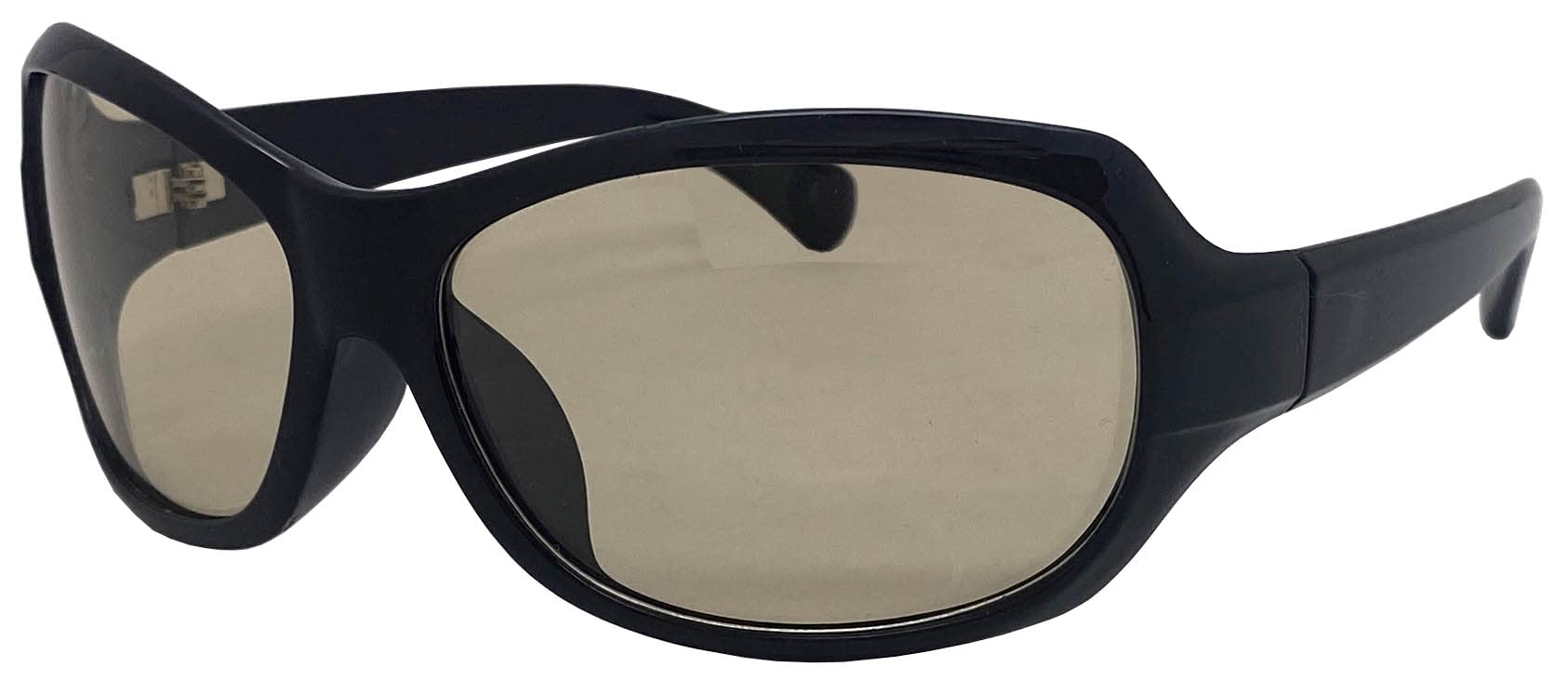 

az Polarized Light Cut Curve Type Sunglasses Black Brown Polarized Lens [FaceTrick Label] Lens/UV Protection/Blue Frame/Light AZPL3128-1LB