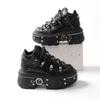 2024 Damen Punk Heavy Metal Dad Shoes - Dicksohlig Russischer Stil