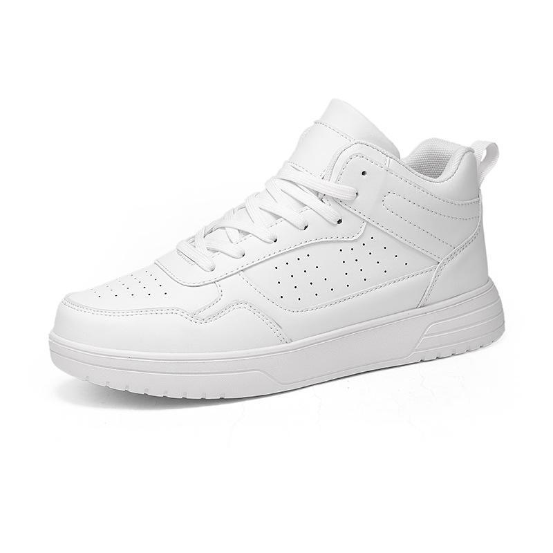 New large-size men's shoes are light and breathable, medium-top sports fashion casual board shoes, cold sticky shoes.
