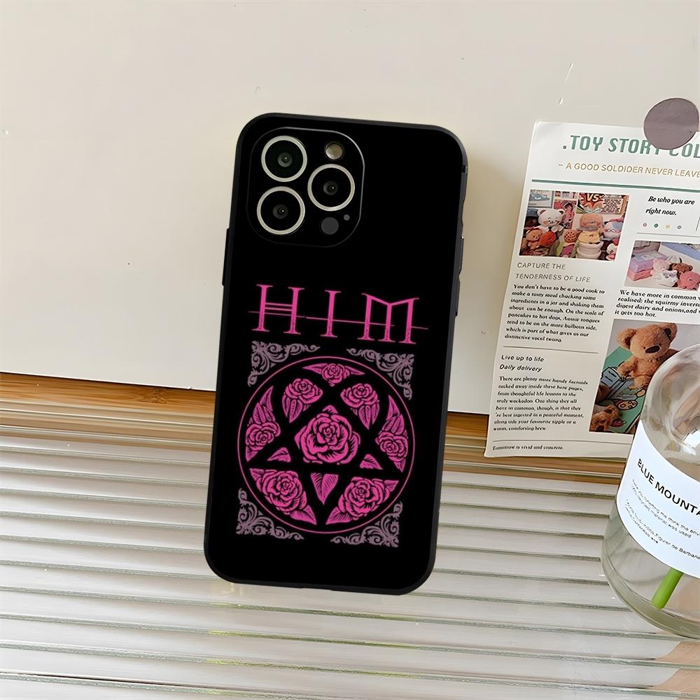 

Him Ornate Heartagram Phone Case Fundas For Iphone 13 17 11 15ProMax 14 12 16 Pro Xs Max Mini Xr X Plus Coque iPhone 16 Pro Max