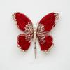 Flocking Artificial Butterfly Clip Gold Powder Christmas Tree Decoration  Xmas New Year