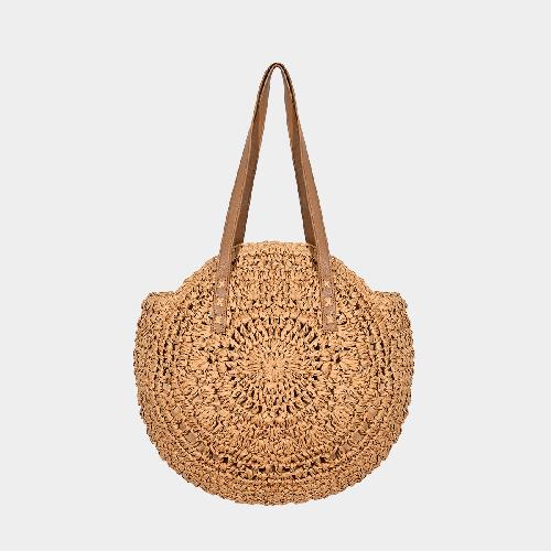 Bag Hand-woven Casual New Large-capacity One-shoulder Hollow Seaside Straw Holiday Beach Art Tote