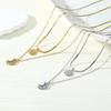 1 Set Sun And Moon Necklaces Couples Matching Necklaces Rhinestone Sun Moon Pendant Necklaces Gift for Valentine's Day Anniversary