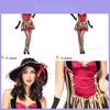 Caribbean Pirate Costume For Women With Short Skirt Ideal For Halloween Parties And Stage Performances