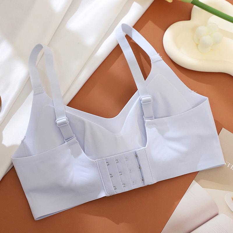 Women's Seamless Wire-Free Support Bra: Zero-Feel, Jelly Soft, Breathable, Thin Cup, Beautiful Back Design