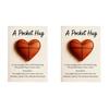 Golf Pocket Hug with Card Heart-Shaped Softball Golf Ball Pocket Hug Token Encouragement Keepsake Gift for Softball Lovers Golfers Sports Enthusiasts