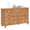 ASKIM Braune Kommode mit Schubladen 79 x 40 x 133,5 cm