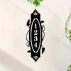 Metal Vertical House Number Sign, Custom Address Plaque with Fleur de Lis, Outdoor Wall Mount Decor