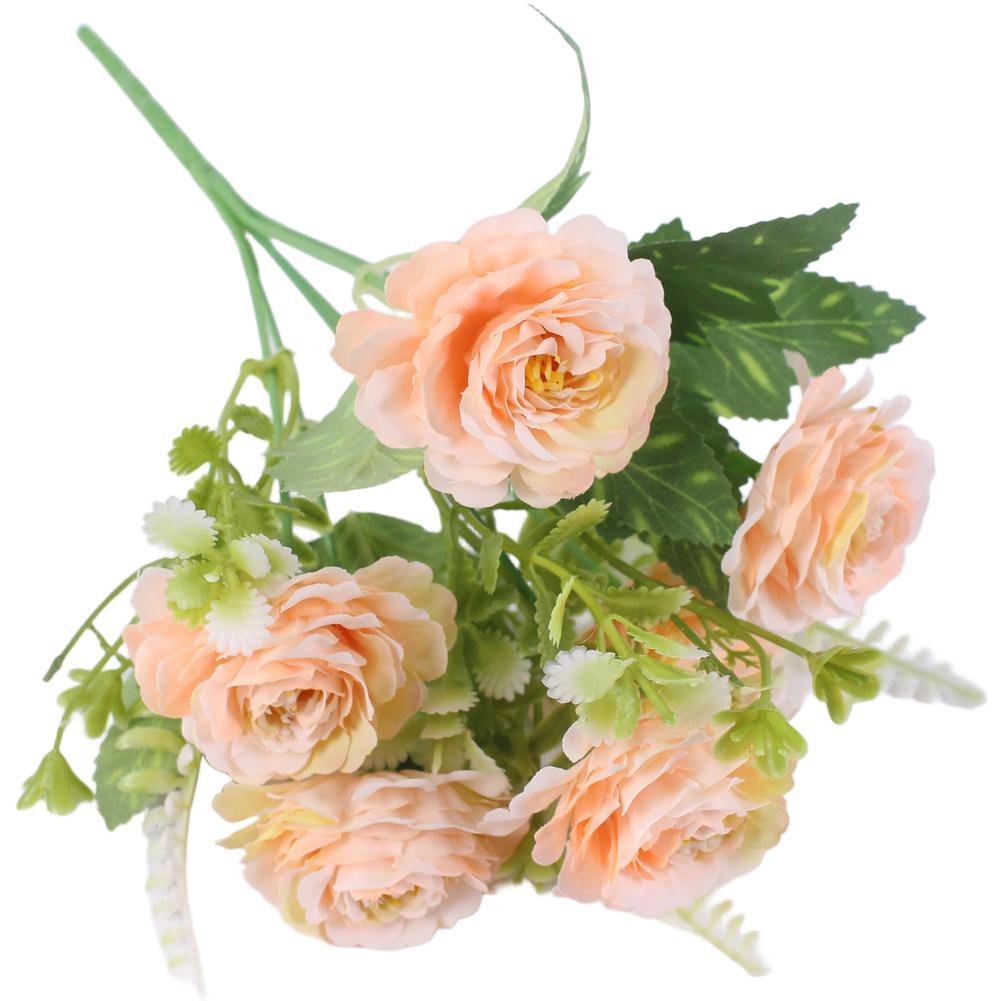 6 Head Silk Peony Flowers Artificial for Wedding Decoration Home Hotel Garden Party Use 30cm Height Arrangement