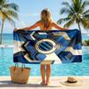 Club Brugge FC Print Quick Dry Beach Towel Microfiber Absorbent Portable Travel Swimming Towel