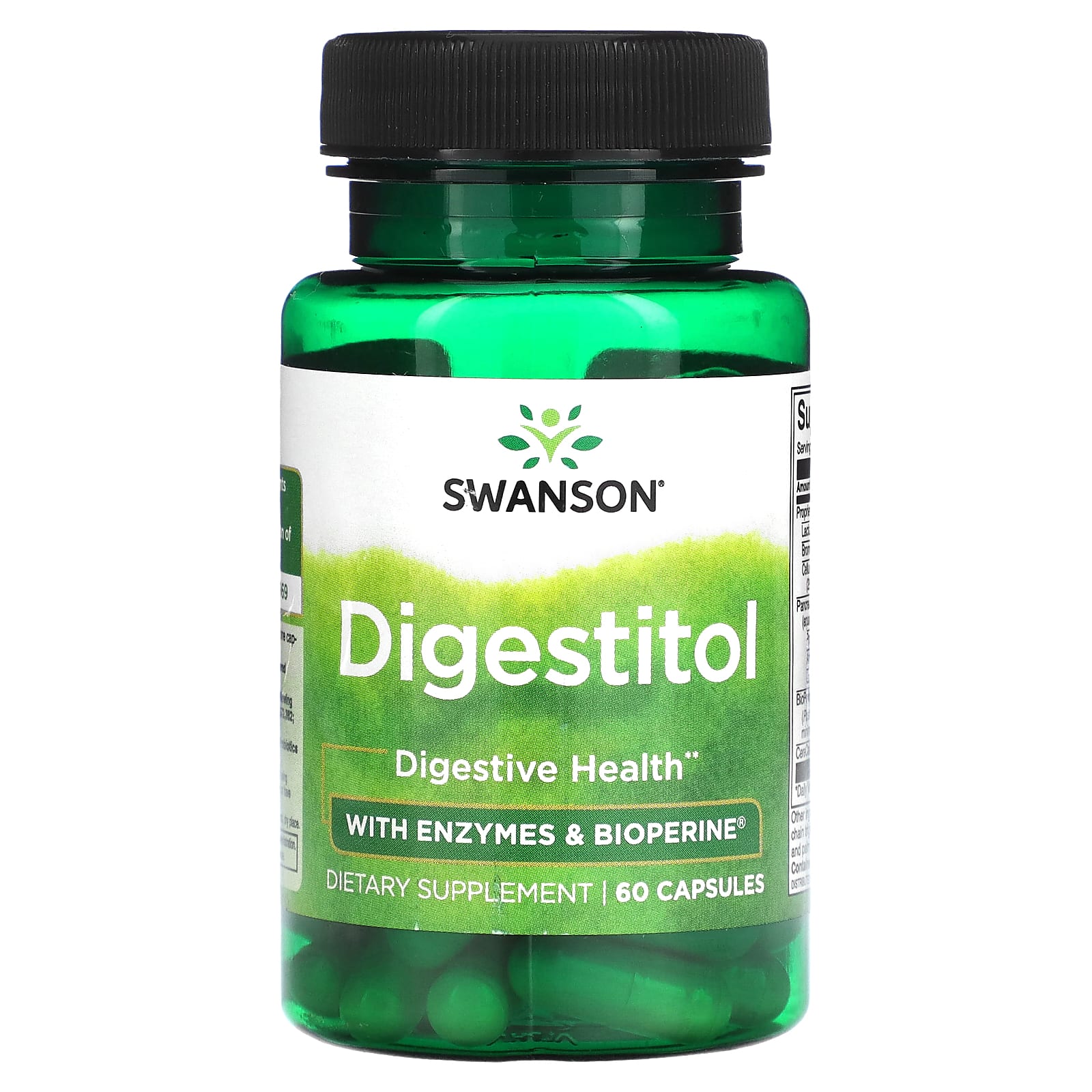 

Digestitol with Enzymes and Bioperine, 60 Capsules