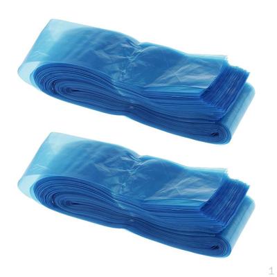 200 Stück Professionelle Einweg-Maschinenhüllen Plastikabdeckungen Beutel Zubehör, Blau