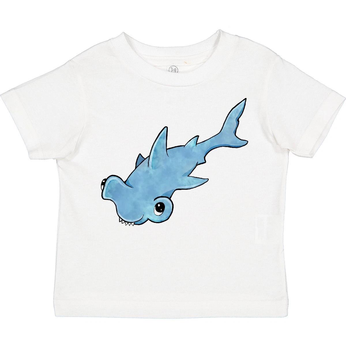 

Inktastic Cute Hammerhead Shark Toddler kids boys T-Shirt Sharks Teeth Baby Fish Deep Sea 110