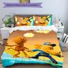Dog Man 3pcs Bedding Set Duvet Cover Closure Includes 1 Duvet Cover & 2 Pillowcases for All Seasons Bedroom Home Dorm Decor