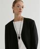 Fromwhere Collarless Tailored Jacket Black
