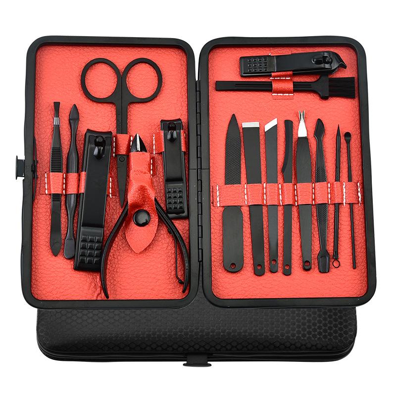 

Набор кусачек для ногтей из 16 предметов, домашние кусачки для ногтей из нержавеющей стали, косметические инструменты для ремонта ногтей и ног