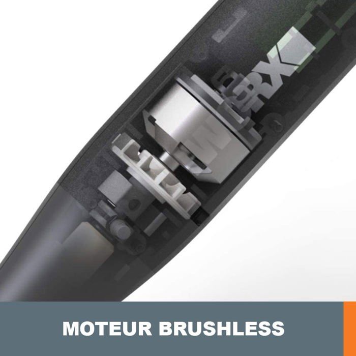 Outil multifonctions - WORX - WX739.9 - Moteur brushless - 20 accessoires - Contrôle de vitesse variable