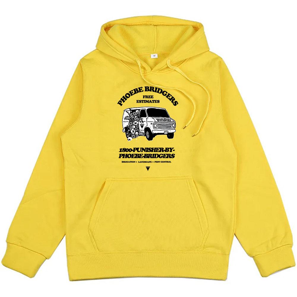 Hoodies Punisher Phoebe Bridgers Printing Sweatshirts Ropa Hombre Sudaderas Streetwear Hip Hop Unisex Clothes