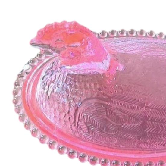 Hen Fruit Bowl Transparent Plastic Decorative Serving Dish for Candy Nuts & Snacks Creative Centerpiece for Living Room Party Table
