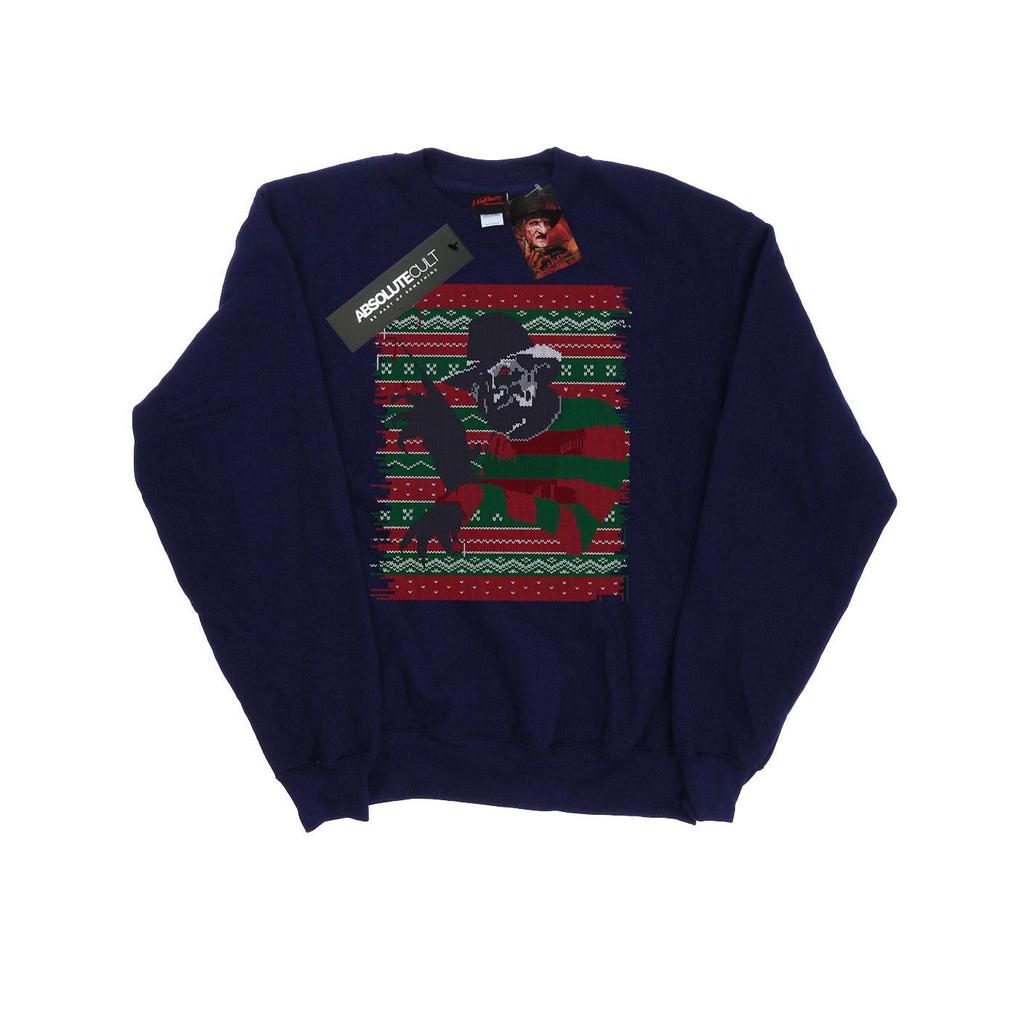 A Nightmare On Elm Street Womens/Ladies Christmas Fair Isle Sweatshirt