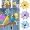 Rattle Parrot Wheel Toy Rotate Sounding Ball Toys Funny Birds Cage Feeder  Parrot