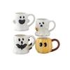 Cute Ghost Pumpkin Mug Halloween Mock Ceramic Cup Personalized Creative Design Coffee Cup Water Cup Gift