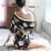 Meihuo Plus Size Japanese Kimono Lace-Up Temptation Set