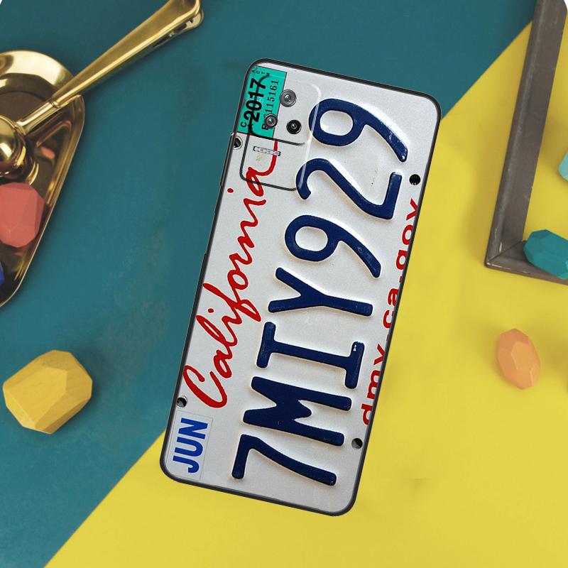 

License Plate Case For Xiaomi 13T 11T 12T 14T Pro 13 14 15 Ultra POCO X7 Pro X3 X5 X6 F5 F6 M6 Pro Funda Xiaomi 13