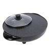 Hot Pot Elektrischer Grill Runder Koreanischer BBQ Grill Hotpot Elektrischer Rauchloser Grill für Zuhause Familienparty Treffen US-Stecker 110V