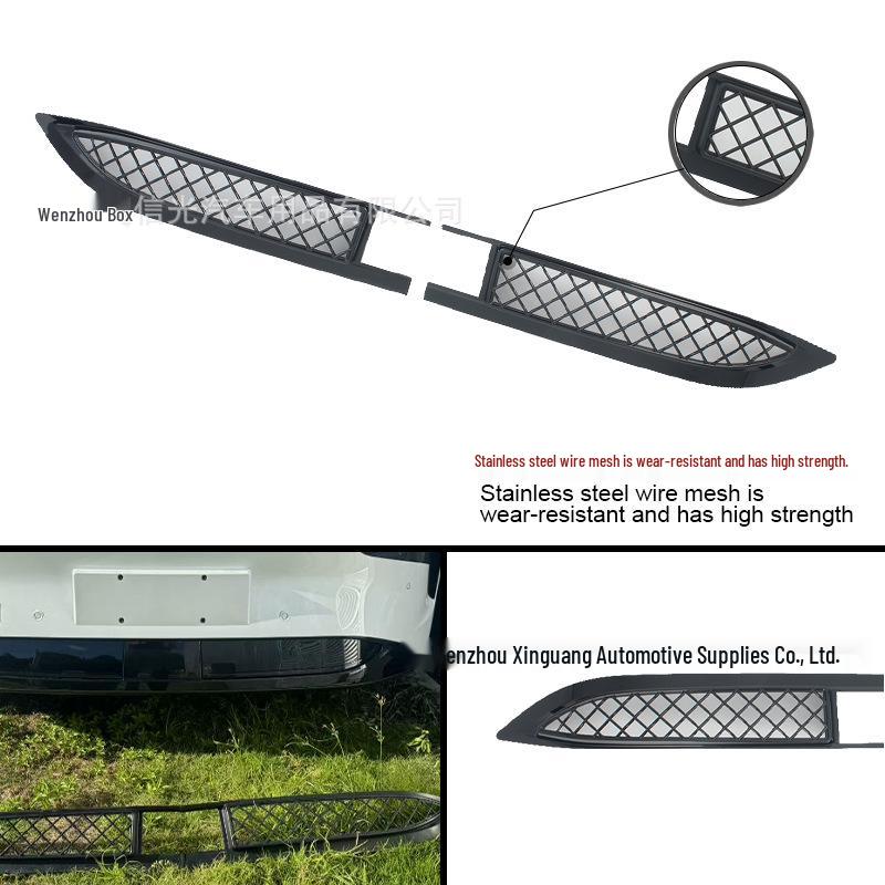 XPeng G7 Front Windshield Insect Net - Black Carbon Fiber Exterior Decor for 25 Models