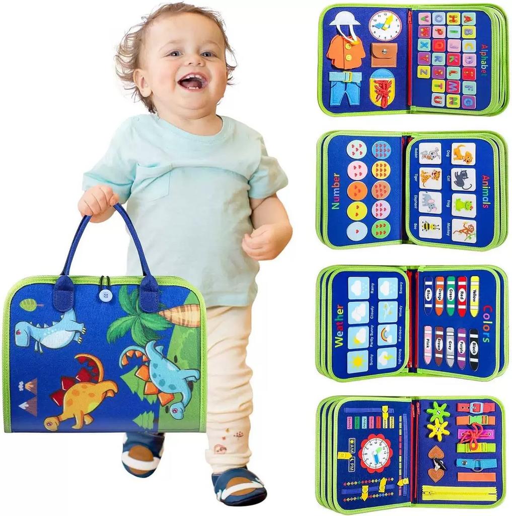 Felt Learning Preschool Practice Busy Board Children's Early Education Toys Puzzle Enlightenment Learning Board Birthday Gift
