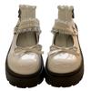 Female British style jk heightening bow summer cute platform small leather shoes 2025 new retro Mary Jane single shoes