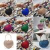 Acrylic Heart Shaped Mini Handbag With Rhinestones And Chain For Evening Wear