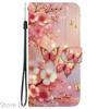 Elegante Portafoglio Colorato con Fiore Custodia per Telefono per Samsung Galaxy A27 5G SM-A276 A 27 Copertura in Pelle Flip Magnetica Carino Modello 3D Capa