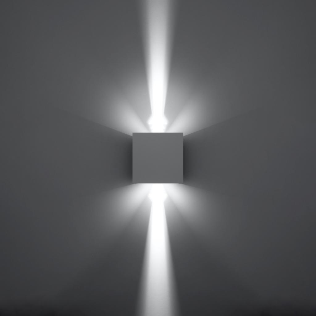 Luca white LED wall lamp IP54