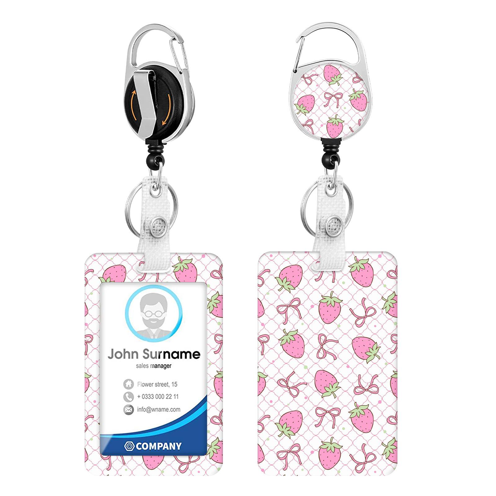

Badge Holder and Heavy Duty Retractable Reel ID Badge Holders with Retractable Clip for Nurse Teacher Student Office Women Men