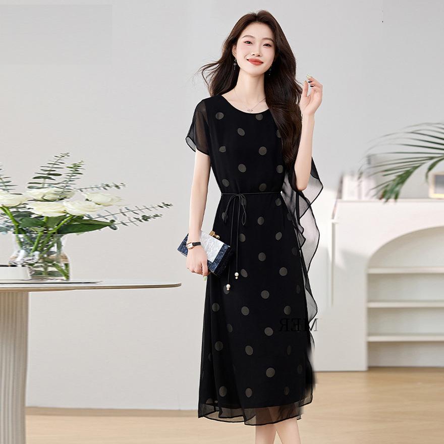 

Летнее платье в горошек, новое чувство дизайна, суперкрасивая юбка XXL