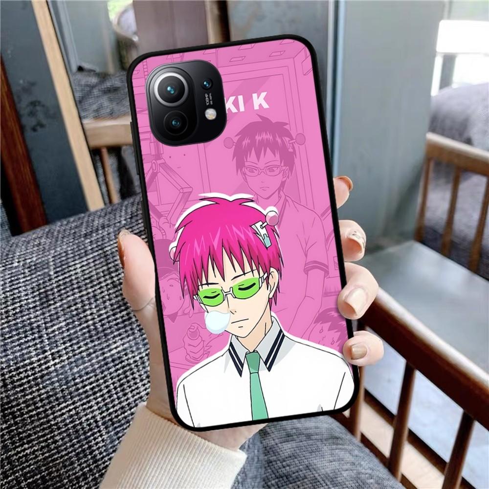Saiki Kusuo No Psi Nan Phone Case For Xiaomi Mi 5X 8 9 10 11 12 Lite Pro 10T PocoX3pro PocoM3 Note 10 Pro Lite