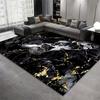 Marble Pattern Rug Soft Rectangular Carpet Machine Washable Non-Slip Soft and Comfortable Suitable for Bedroom