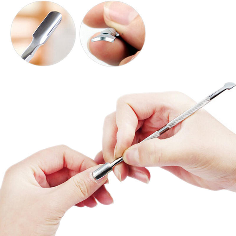 Stainless Steel Nail Art Tool Manicure Pedicure Cuticle Pusher Trimmer Remover
