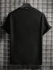 Mens Round Neck Short Sleeve Casual TShirt Solid Color Minimalist Style For Spring  Summer Everyday Wear