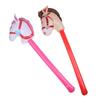 Cartoon Horse Head Stick Balloon PVC Inflatable Stick Horse New Animal Long Sticks Balloon  Kids