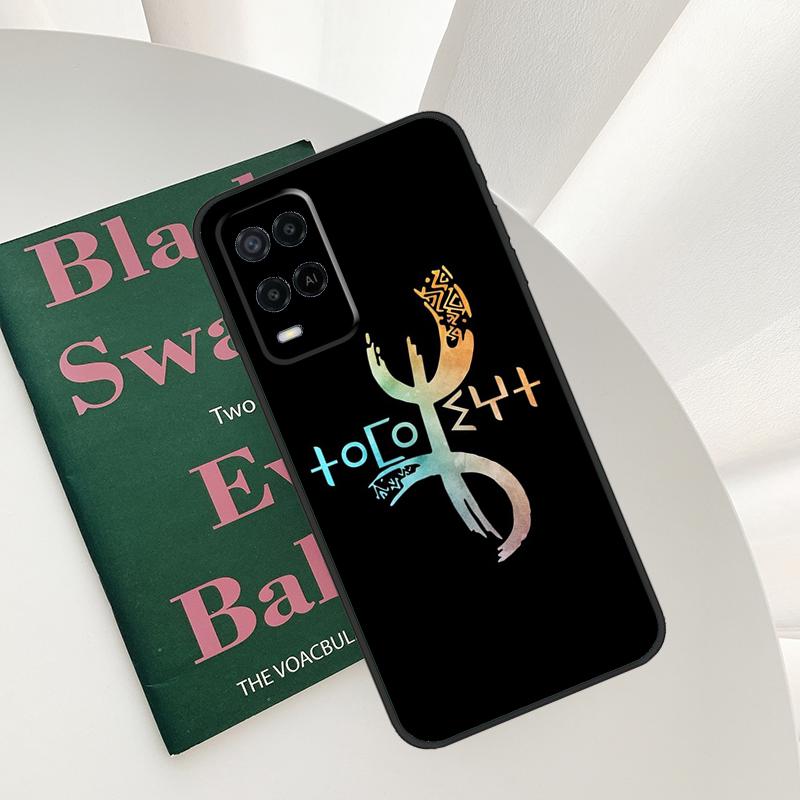 Amazigh Symbol Berber Academy Case For Oppo A54 A74 A94 A54S A57S A15 A16 A17 A52 A72 A76 A96 A58 A78 A98 A77 A5 A9 Cover