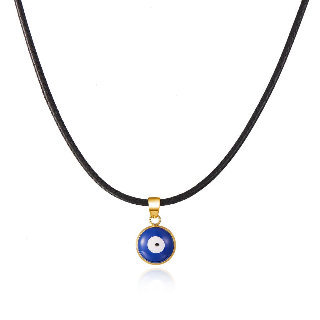 Fashion Eye Pendant Necklace With Alloy Chain For Women